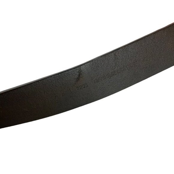 Carhartt Mens Anvil Belt Size 42 Brown Leather Work Casual Gunmetal Buckle - Picture 5 of 5